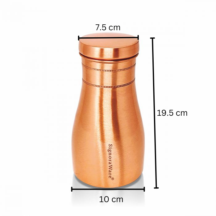 Signoraware Copper Bottle 900 ML | Pure Copper | Oxidation Preventive Outer Coating | Home & Office | Gift Box - Premium copper water bottles from Signoraware - Just Rs. 1008! Shop now at Surana Sons