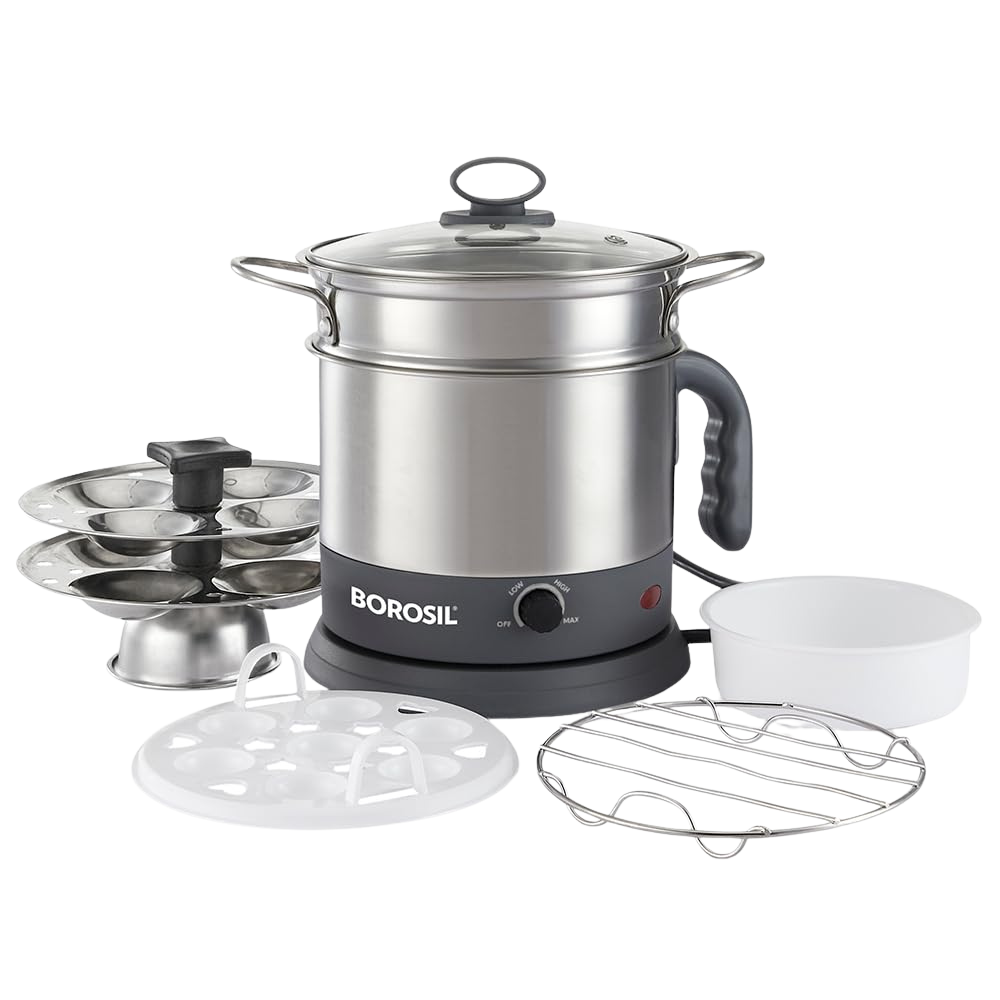 BOROSIL Quick Multipurpose Electric Kettle, 1.3 Ltr