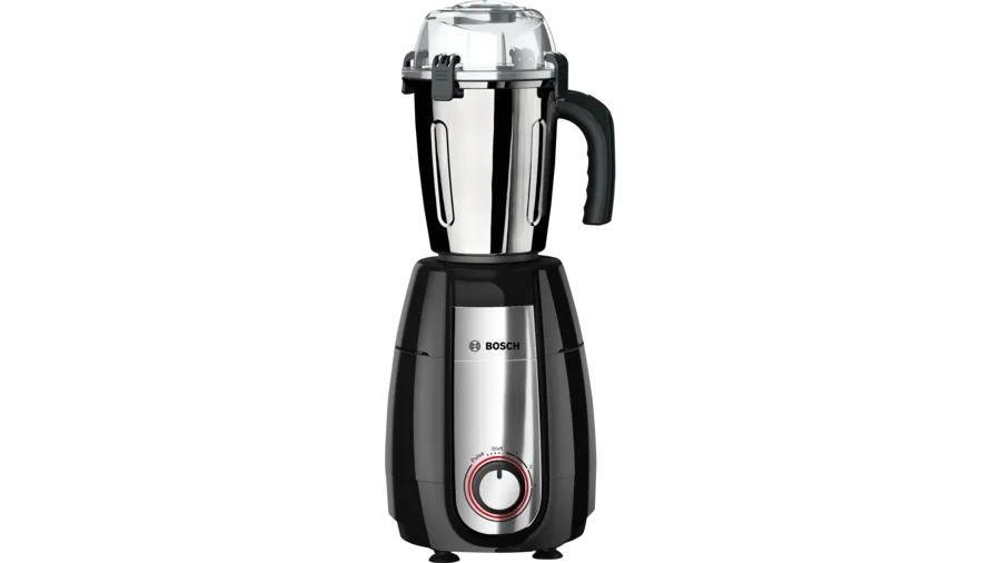 BOSCH Mixer Grinder TrueMixx Pro 1000 W Black MGM8856BIN | 4 Jars - Premium Mixer Grinder from Bosch - Just Rs. 8200! Shop now at Surana Sons