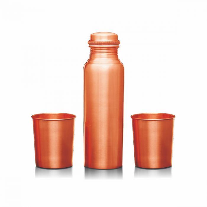 Signoraware Copper Bottle 900 ML | Pure Copper | Oxidation Preventive Outer Coating | Home & Office | Gift Box - Premium copper water bottles from Signoraware - Just Rs. 1008! Shop now at Surana Sons