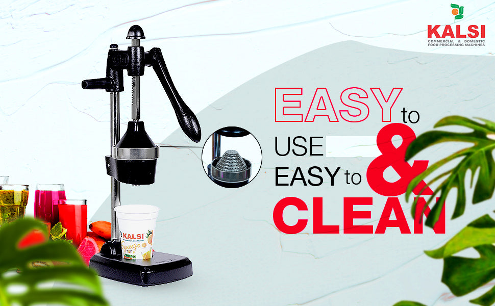 Kalsi-products CE Certified Hand Press Pressure Type Instant Juicer with Food Grade Pressure Cup | - Premium Hand Juicer from kalsi - Just Rs. 2290! Shop now at Surana Sons