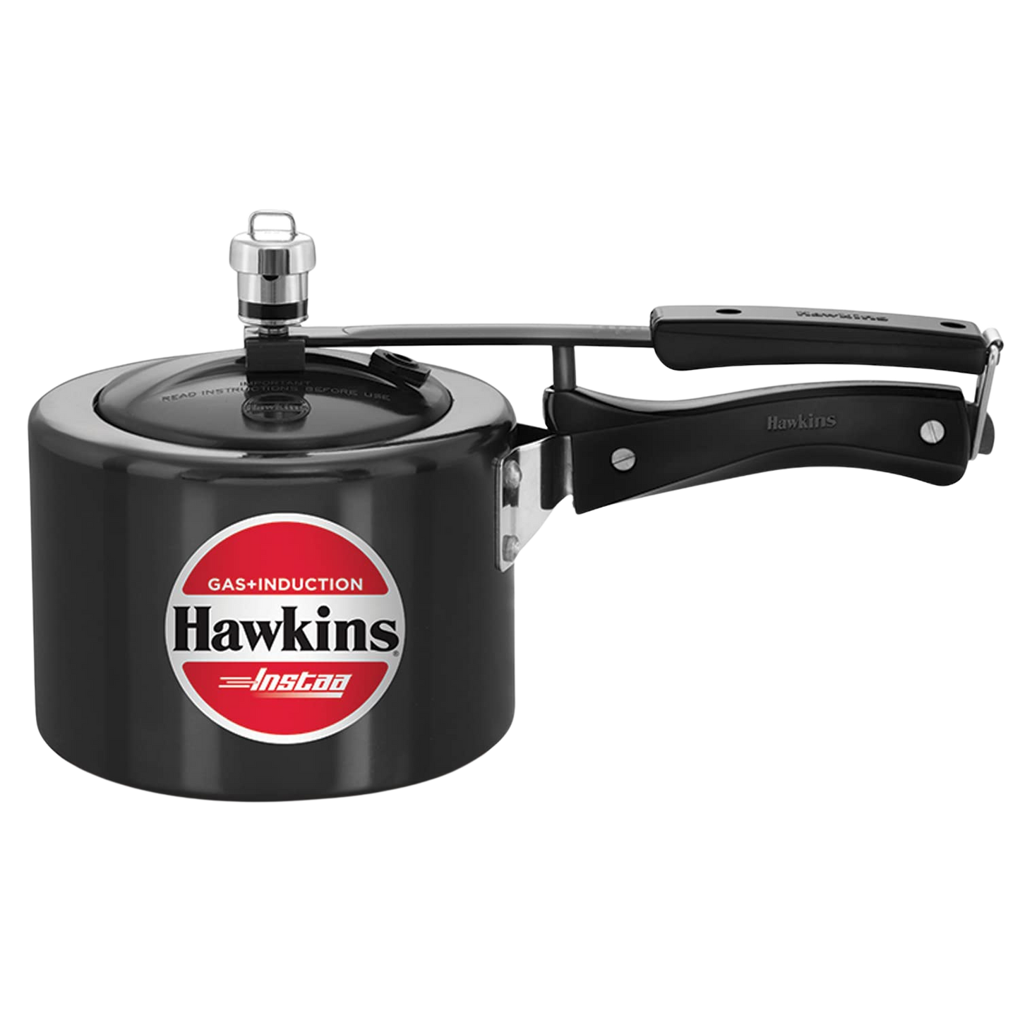 HAWKINS Instaa Pressure Cooker, Induction Base Inner Lid Cooker | Hard Anodised Cooker | Black - Premium hard anodised pressure cooker from Hawkins - Just Rs. 1575! Shop now at Surana Sons