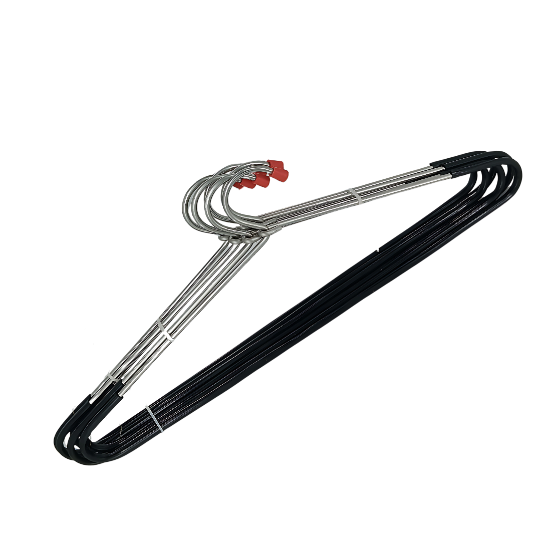 NIVIA Stainless Steel Heavy Duty Shirt/Cloth Hanger For Wardrobe | Set of 6