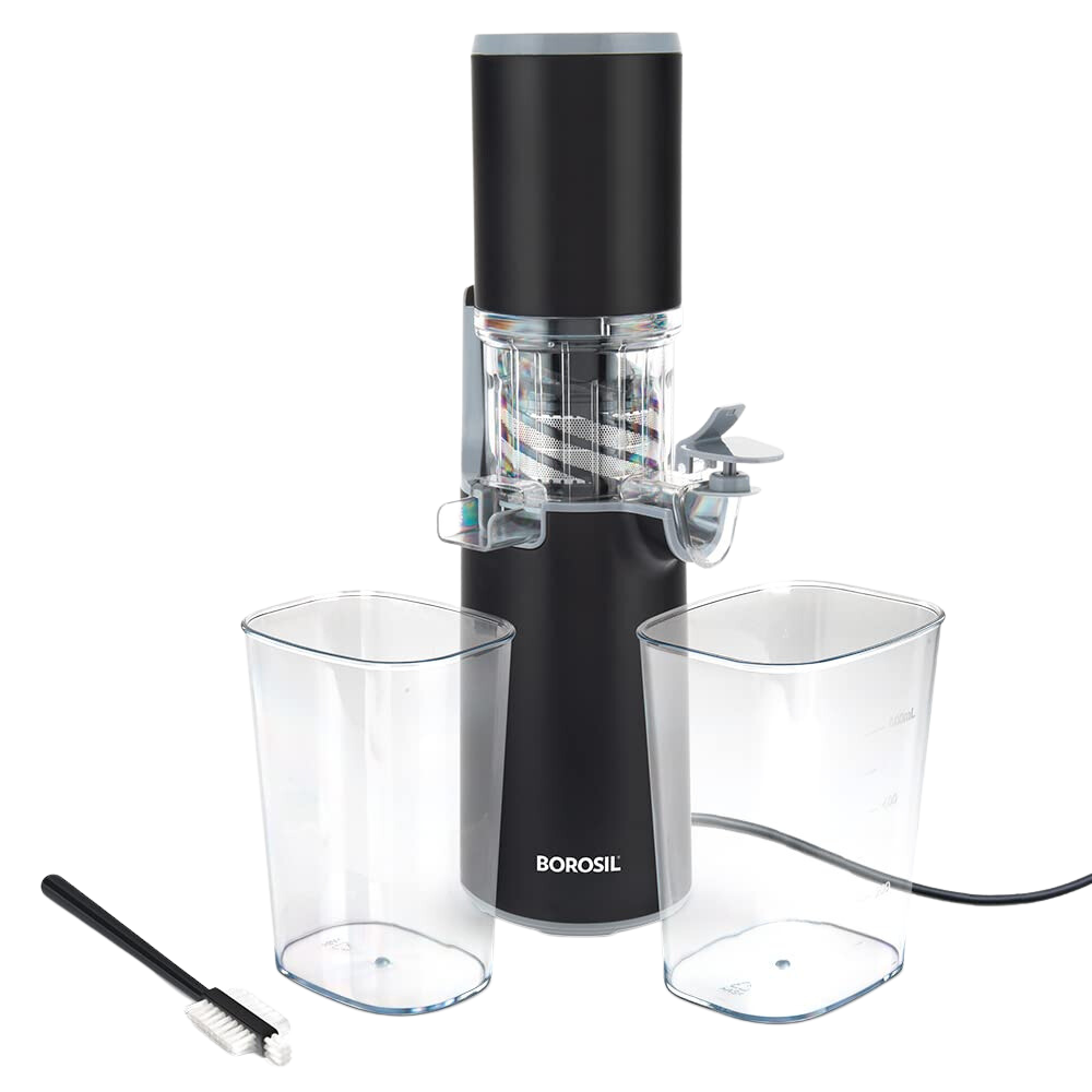 Borosil Easy Juice Cold Press Slow Juicer, Portable Slow Juicer, Compact Design, Less Oxidation, For Healthy Juices of Fresh Fruits & Vegetables, 130 Watt - Premium Slow Centrifugal Juicers from borosil - Just Rs. 3999! Shop now at Surana Sons