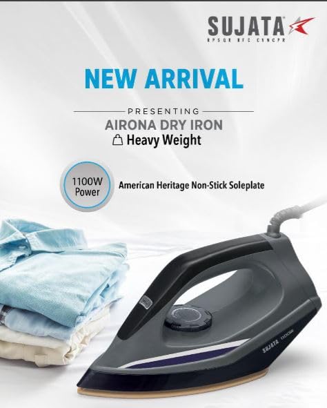 SUJATA Airona Heavy Weight Dry Iron 1100 Watt