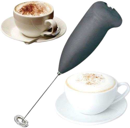 Stainless Steel Mini Battery Operated Hand Blender for Coffee