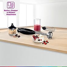 Bosch Stainless Steel CleverMixx Hand Blender With Attachments | MS1BG1151I | 400 Watts, Black - Premium Nutriblend Blenders from Bosch - Just Rs. 3490! Shop now at Surana Sons
