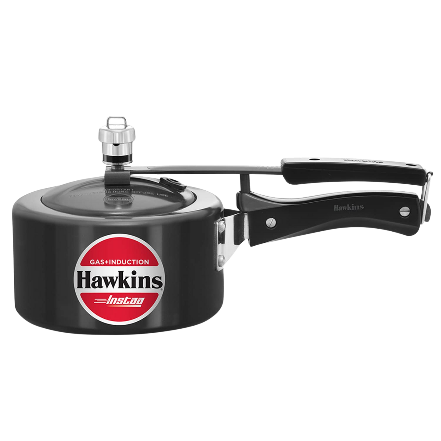 HAWKINS Instaa Pressure Cooker, Induction Base Inner Lid Cooker | Hard Anodised Cooker | Black - Premium hard anodised pressure cooker from Hawkins - Just Rs. 1575! Shop now at Surana Sons