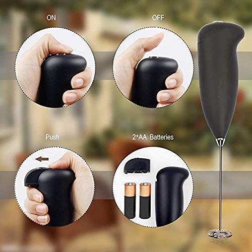 Stainless Steel Mini Battery Operated Hand Blender for Coffee | Egg Beater | Cappuccino | Lassi - Premium Beater from Generic - Just Rs. 225! Shop now at Surana Sons