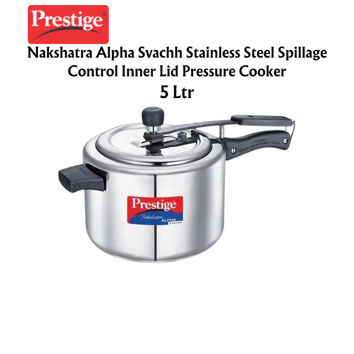 Prestige Nakshatra Alpha Svachh Stainless Steel Spillage Control