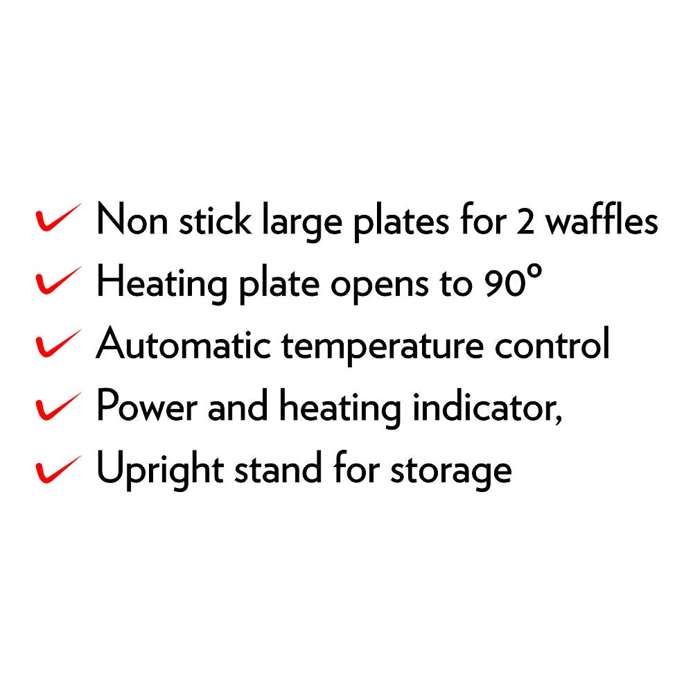 Borosil Neo Waffle Maker, 1000 W - Premium Waffle maker from Borosil - Just Rs. 2499! Shop now at Surana Sons