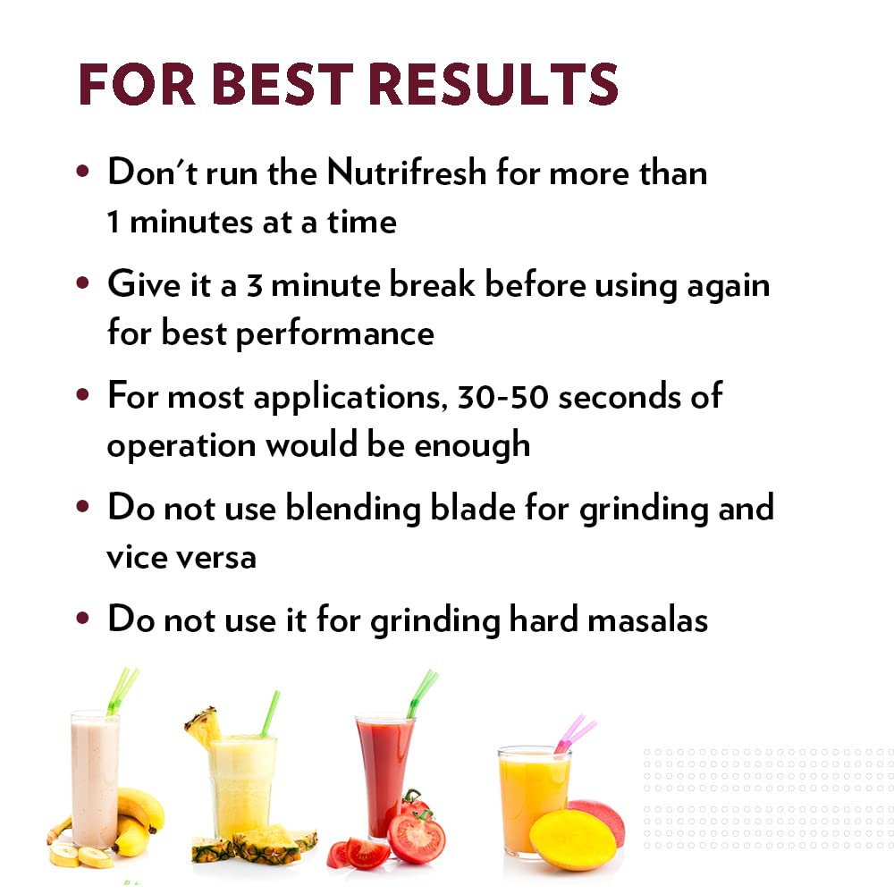 Borosil NutriFresh Portable Mini-Blender & Grinder,For Blending Smoothies & Chutneys, Dry Grinding Spices, Black, 400 W - Premium Nutriblend Blenders from borosil - Just Rs. 2573! Shop now at Surana Sons