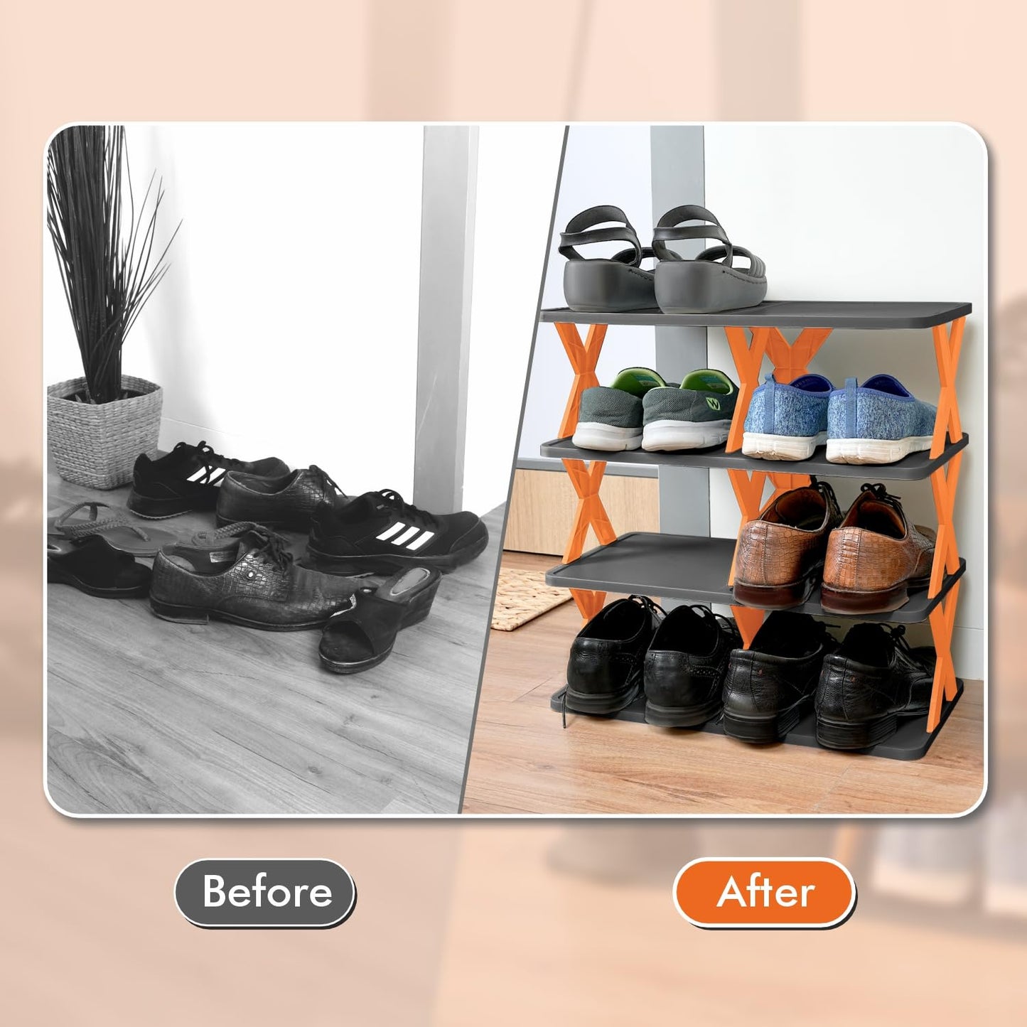Nayasa X Shoe Rack Organizer - Premium Shoe Rack from Nayasa - Just Rs. 499! Shop now at Surana Sons