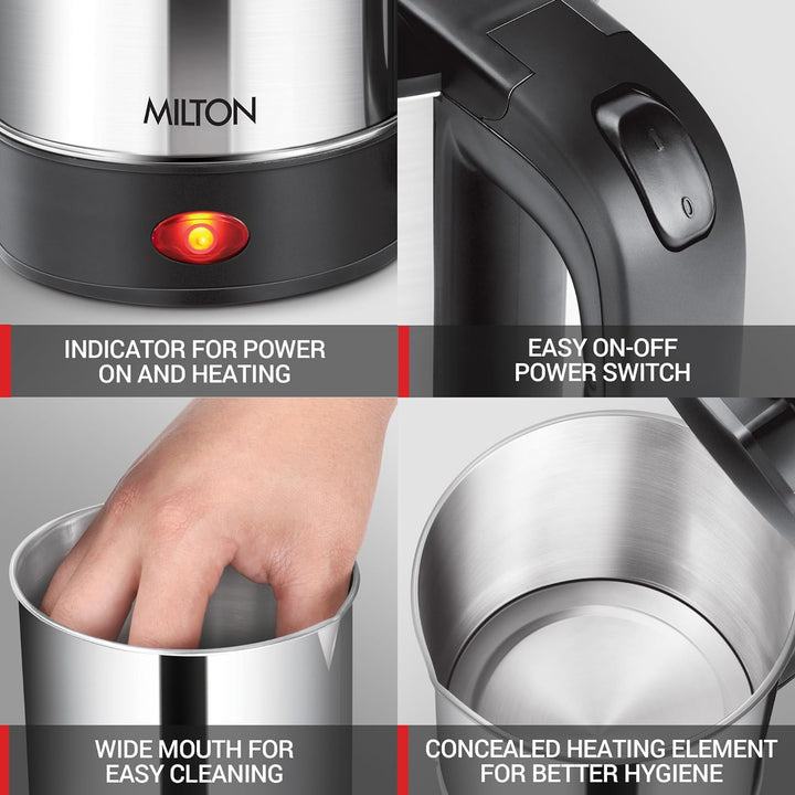 MILTON Electric INSTA Travel Kettle 500 ML | 1000 W