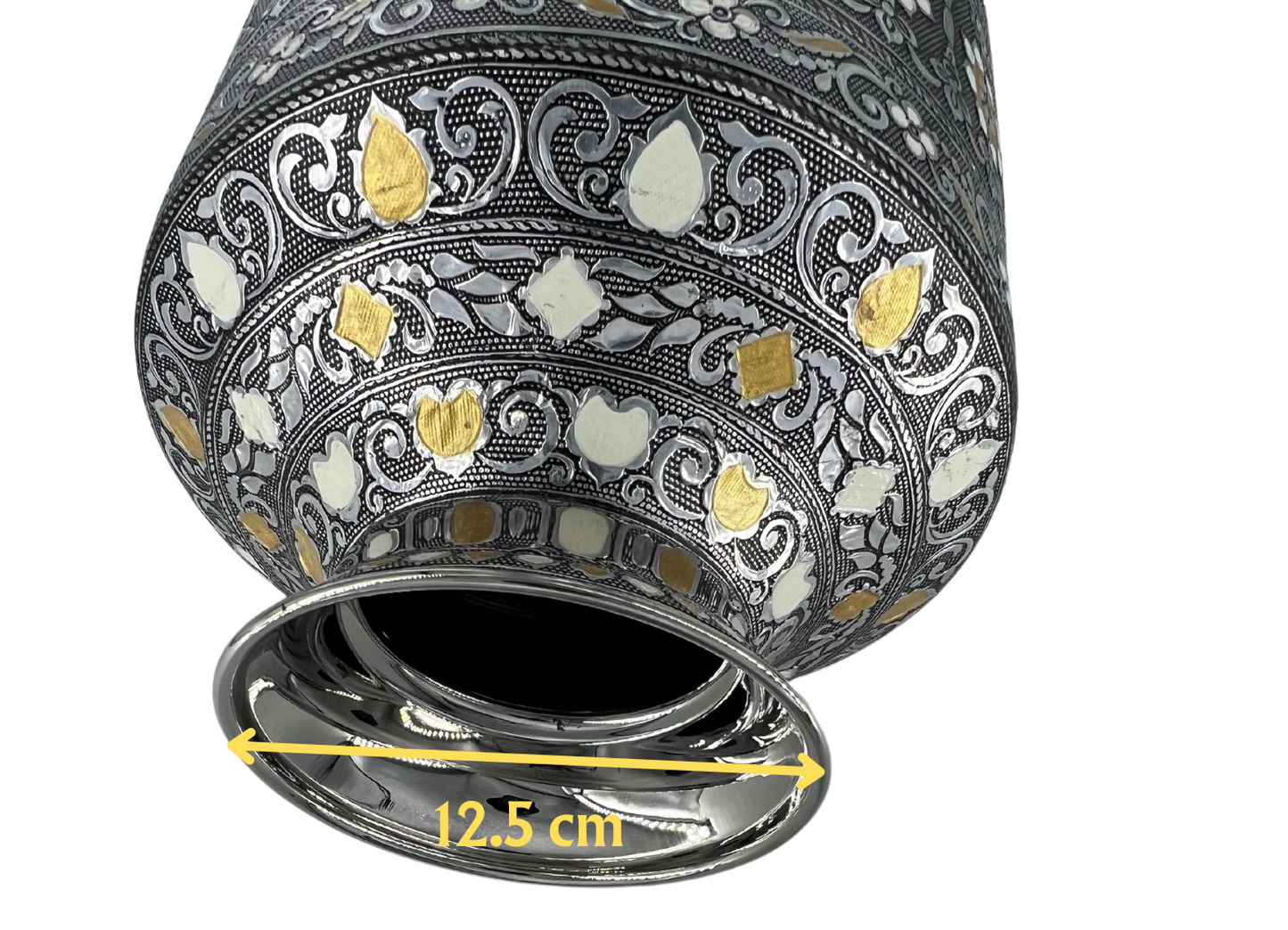 Mirror Premium Stainless Steel Heavy New Water Pot | Antique | (Gundi) 5 Ltr With Lid, Without Tap - Premium Water Pot from Mirror - Just Rs. 3699! Shop now at Surana Sons