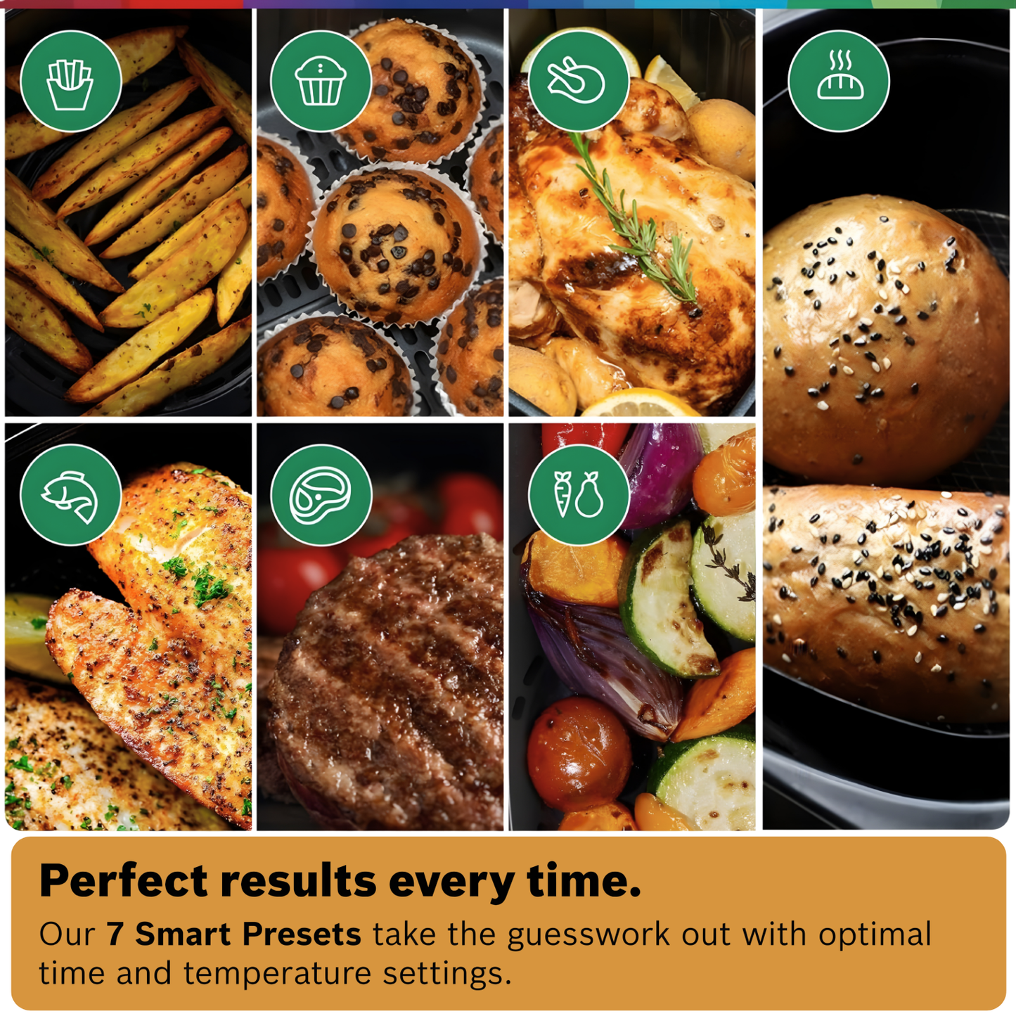 BOSCH Series 6 Air Fryer Black MAF671B0IN | 7.2 Ltr | 1800 W | Touch Control