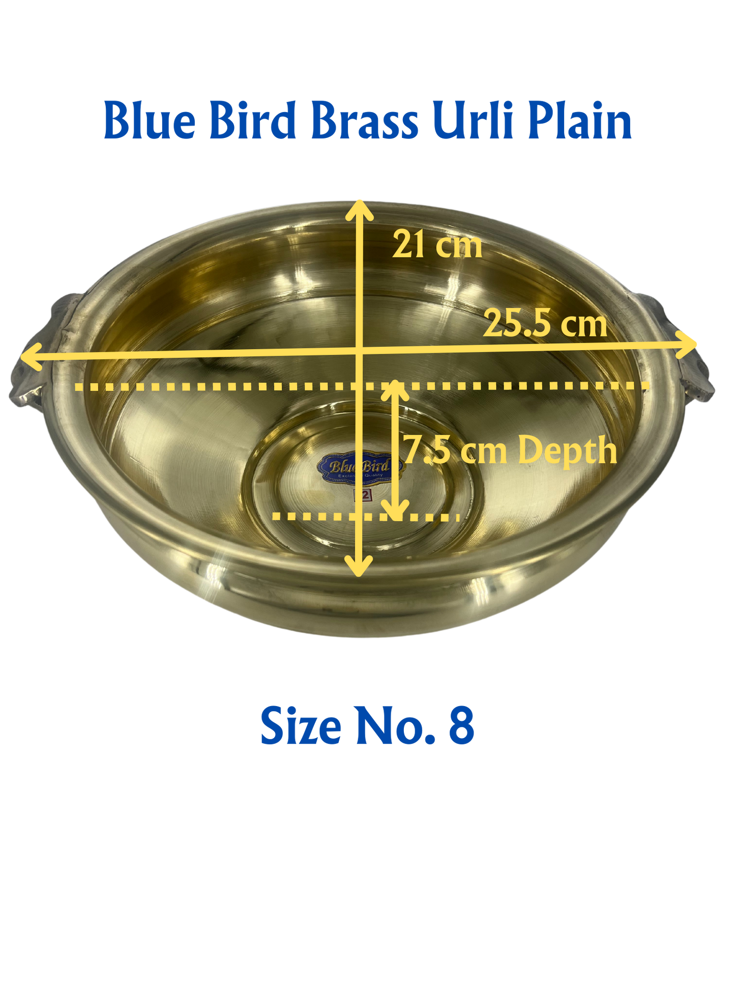 Brass Urli Bowl Plain - Traditional Decorative Urli Bowl for Floral and Candle - Home Decor for Reception, Drawing Room, Office and Pooja Room - Premium Brass Urli from Generic - Just Rs. 1470! Shop now at Surana Sons