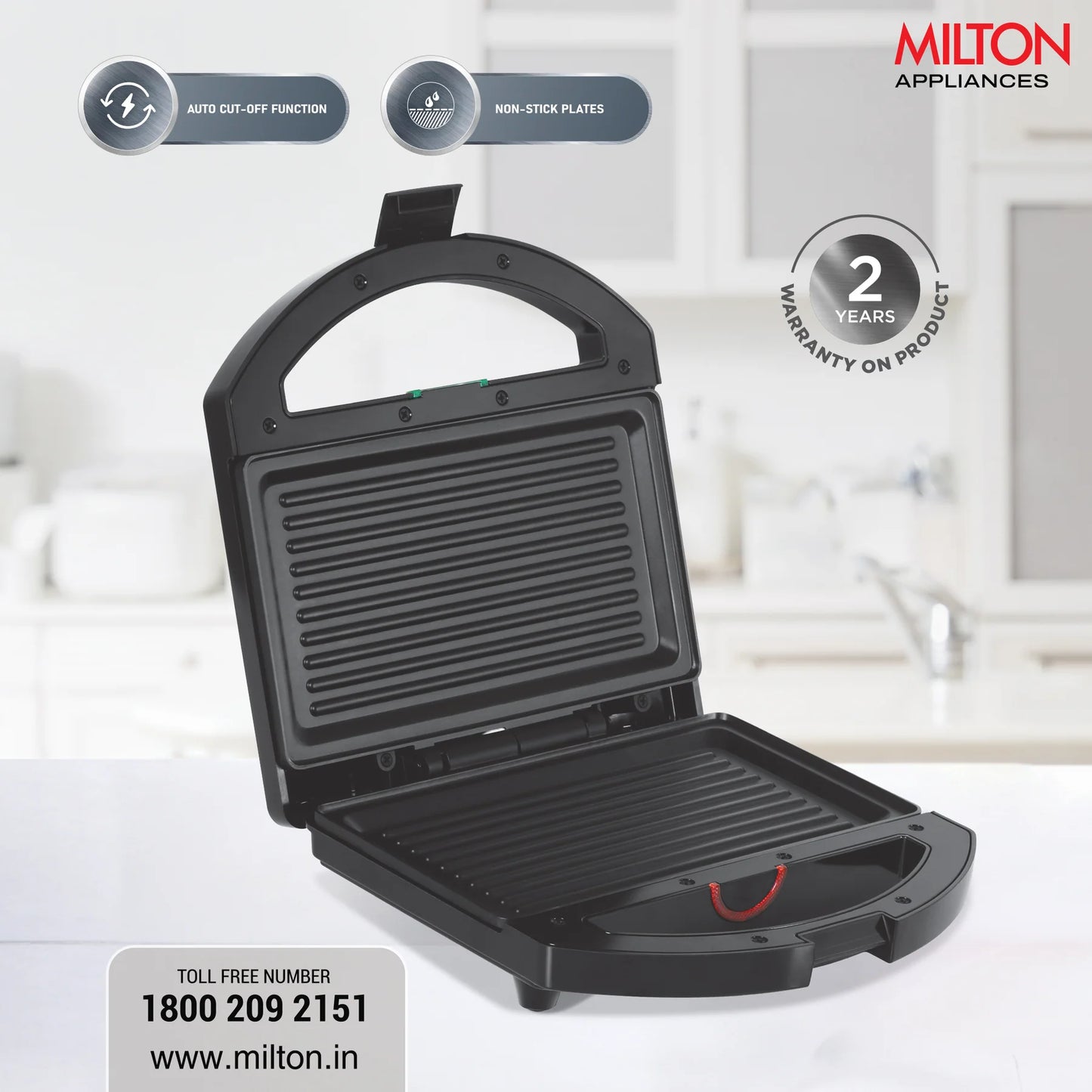 MILTON Grill Toaster HSG044 | Bakelite/SS Body