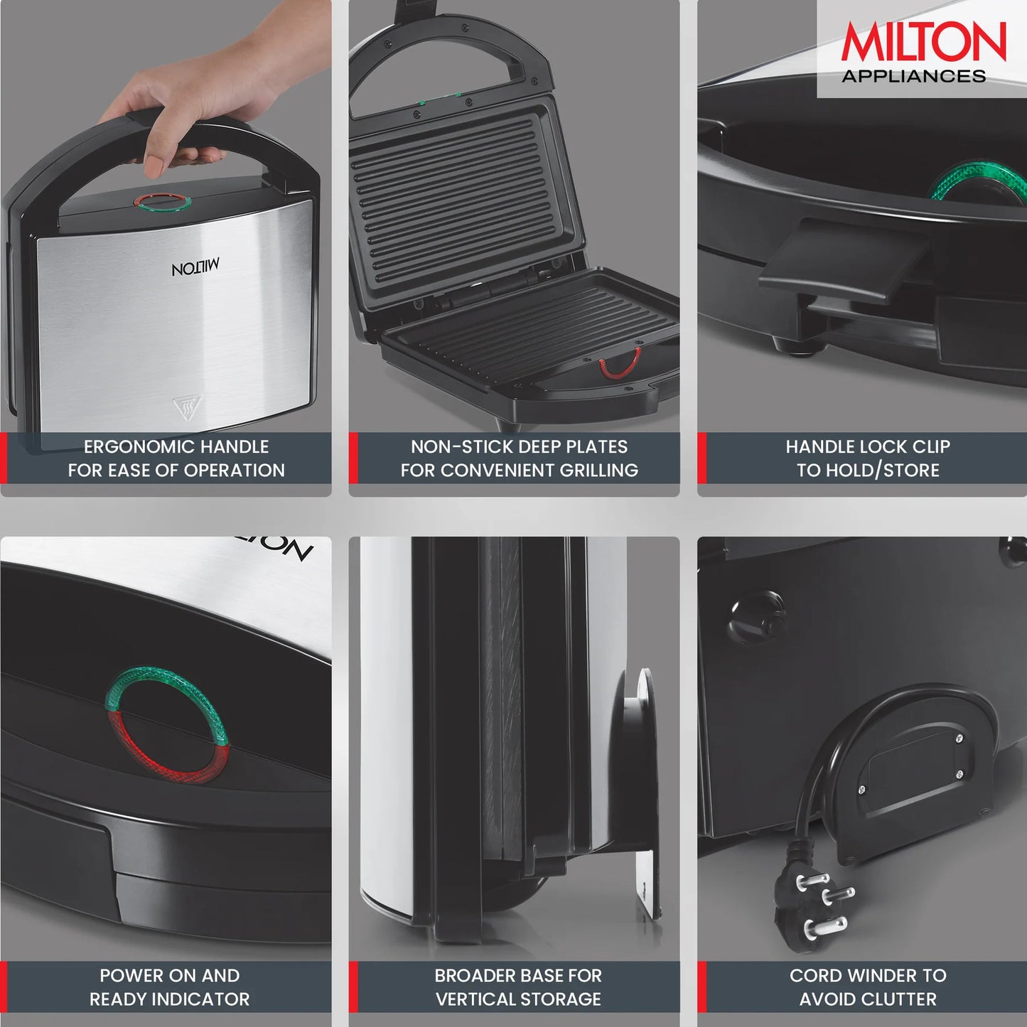 MILTON Grill Toaster HSG044 | Bakelite/SS Body