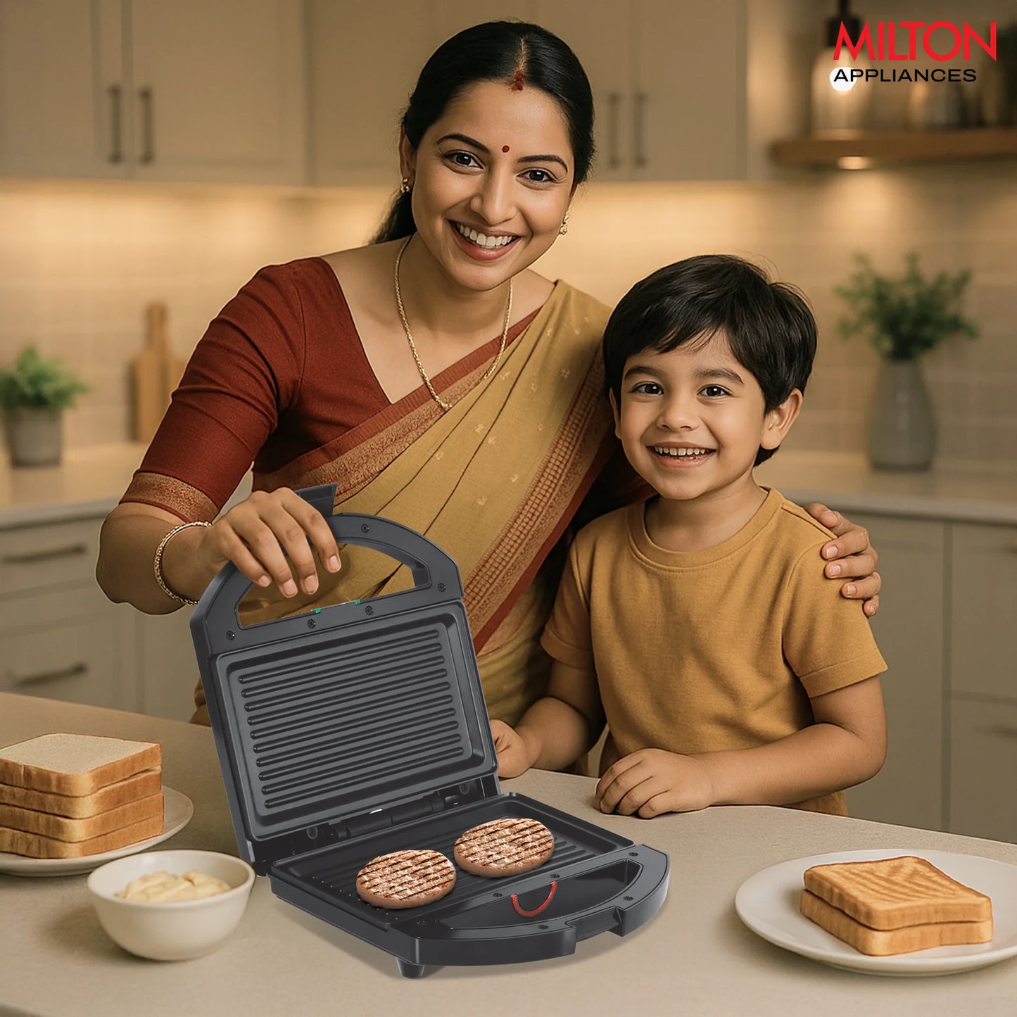 MILTON Grill Toaster HSG044 | Bakelite/SS Body