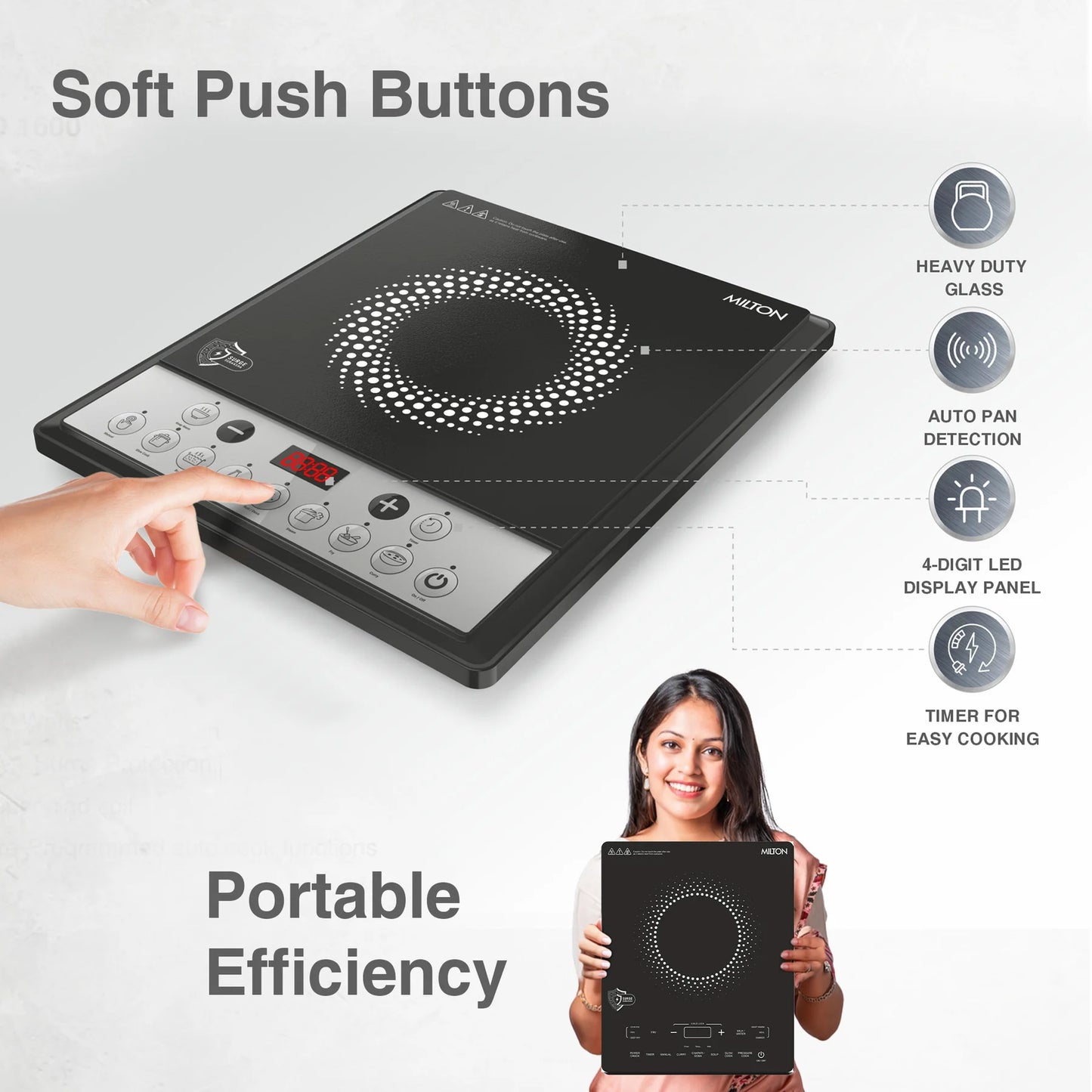 MILTON Elio Induction Cooktop