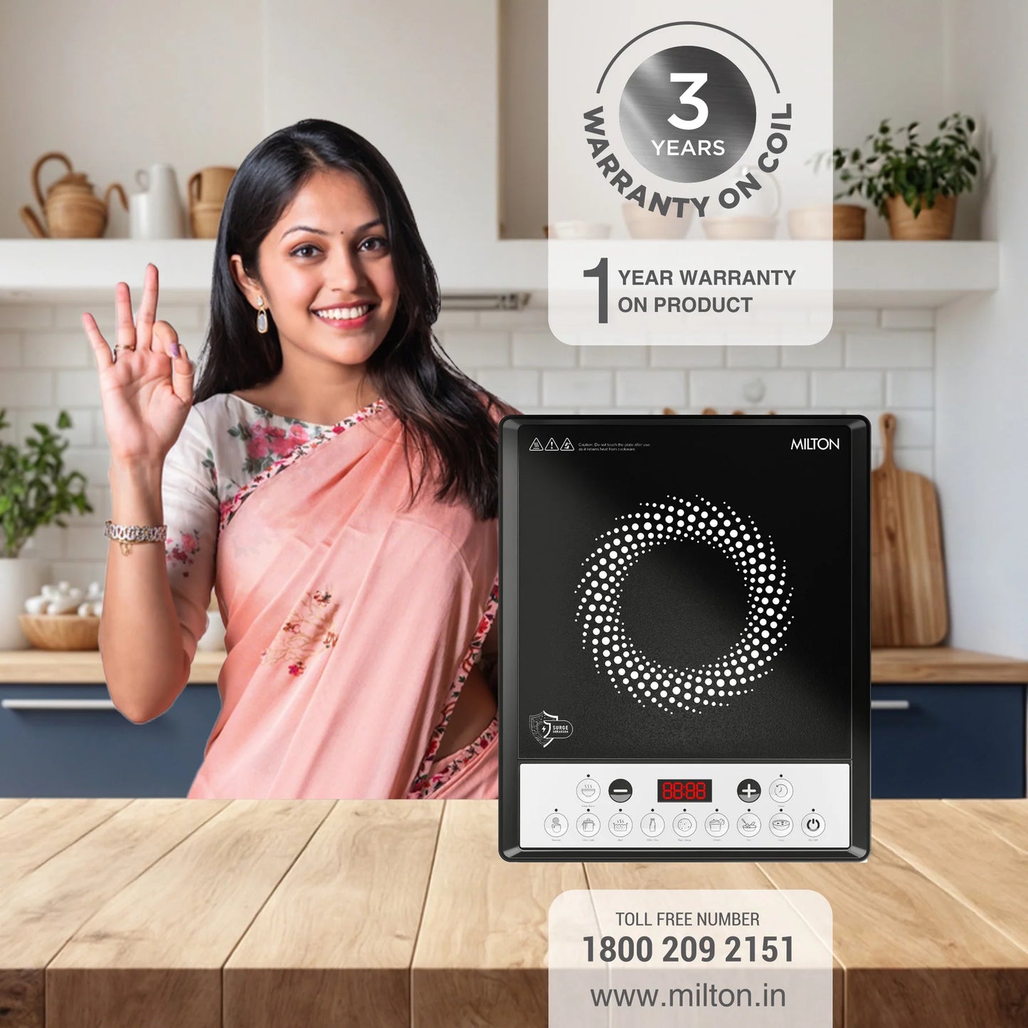 MILTON Elio Induction Cooktop