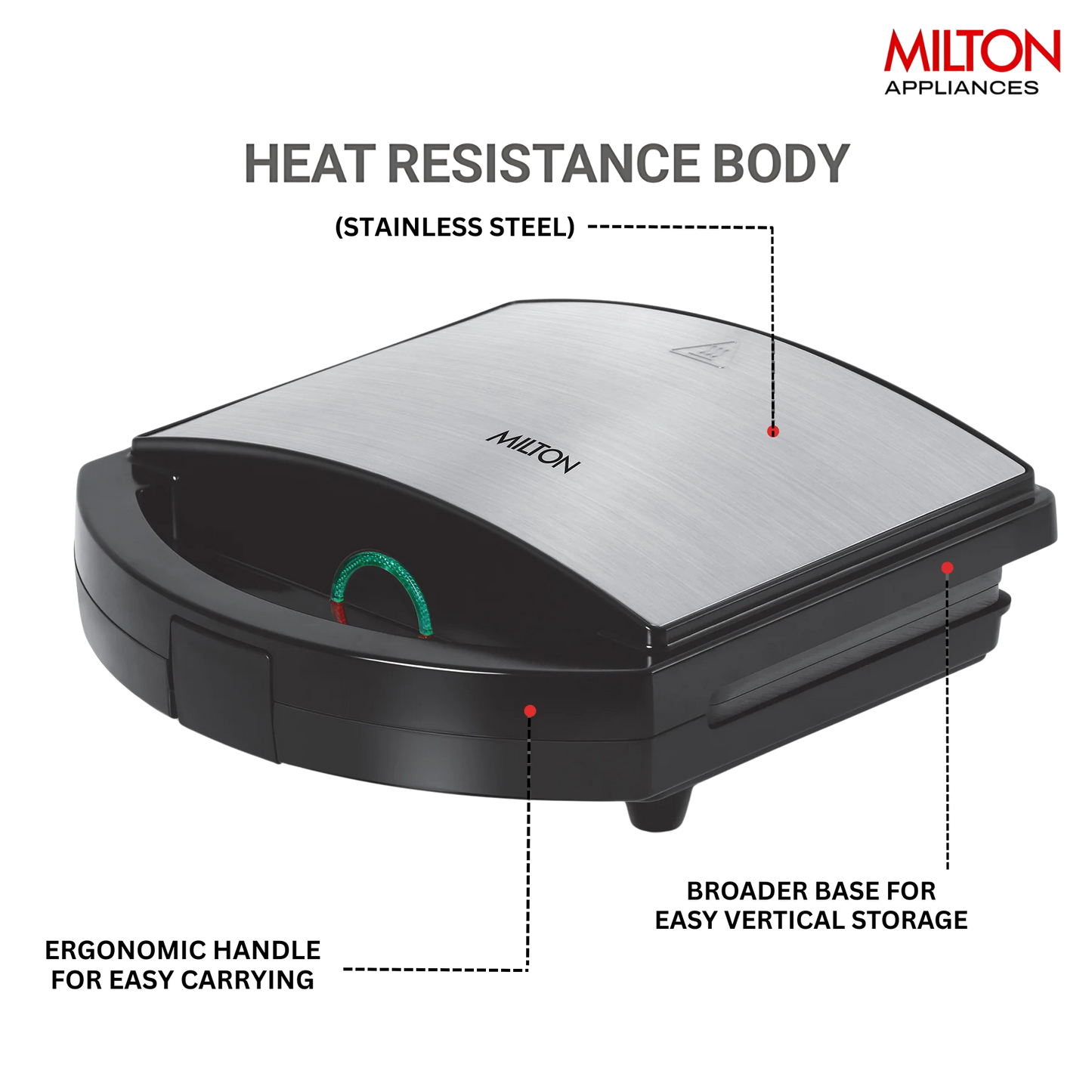 MILTON Sandwich Maker HSM033 | Bakelite/SS Body