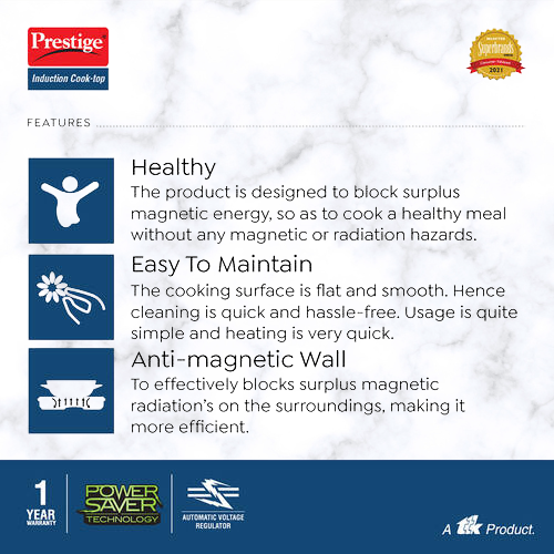 PRESTIGE Induction Cooktop Xpress 1200 W | Indian Menu Option - Premium Induction Cooktop from Prestige - Just Rs. 1890! Shop now at Surana Sons