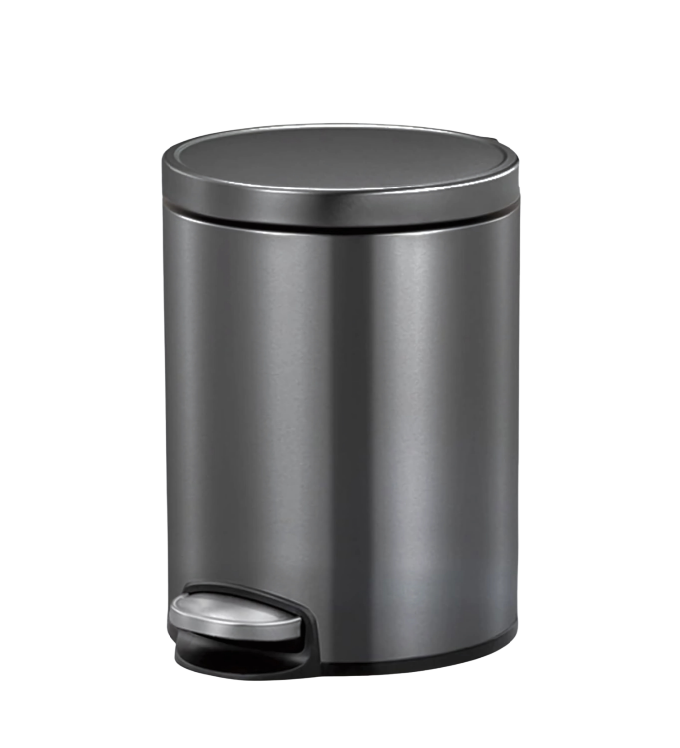 OBSESSIONS EKO Soft-Close Trash Can – 5L Stainless Steel Pedal Bin with Lid & Liner, Elegant Bronze Copper | Home & Kitchen