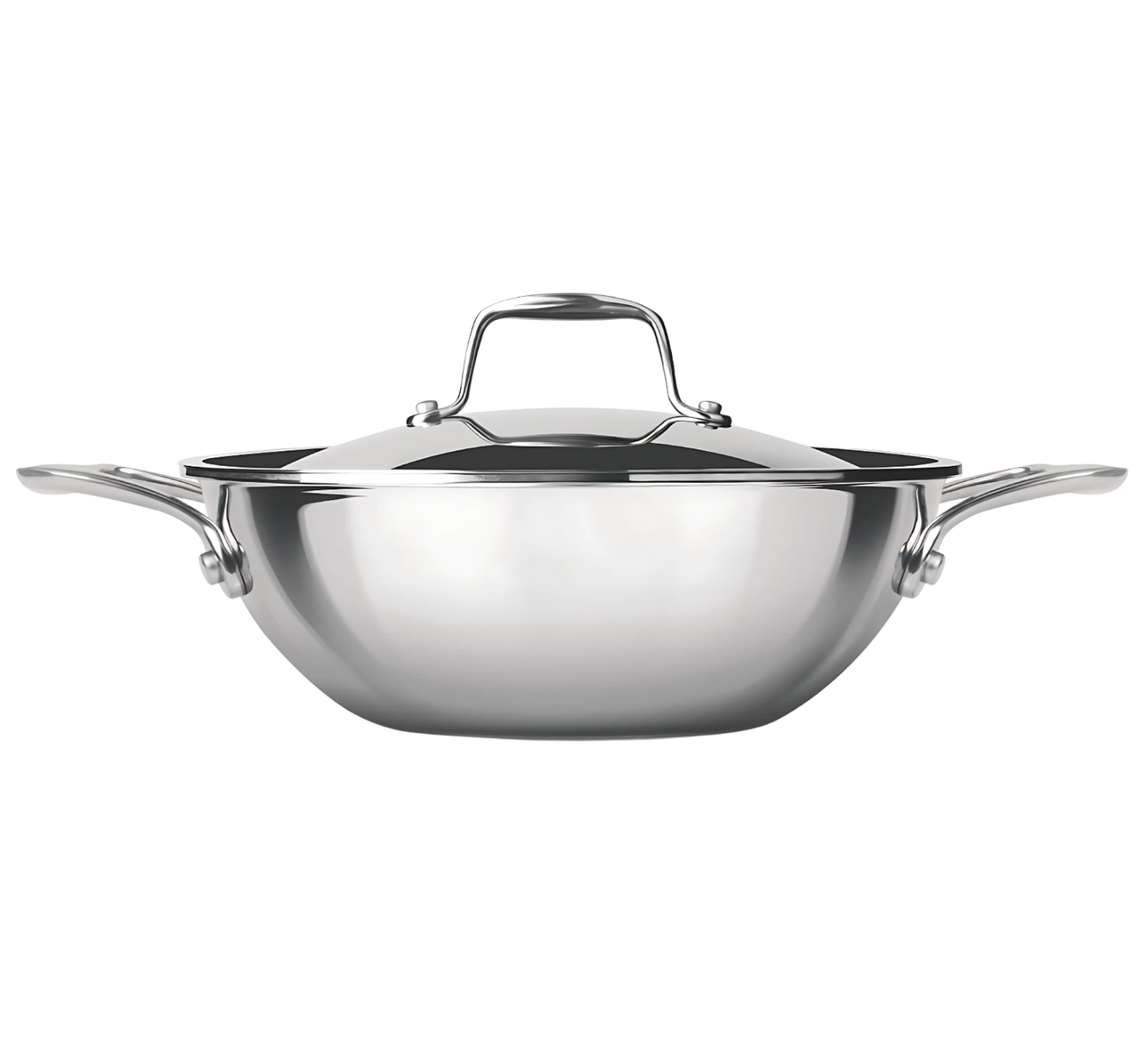 PROCOOK BY MILTON Triply Stainless Steel Kadhai with SS Lid | Induction & Gas Stove Compatible