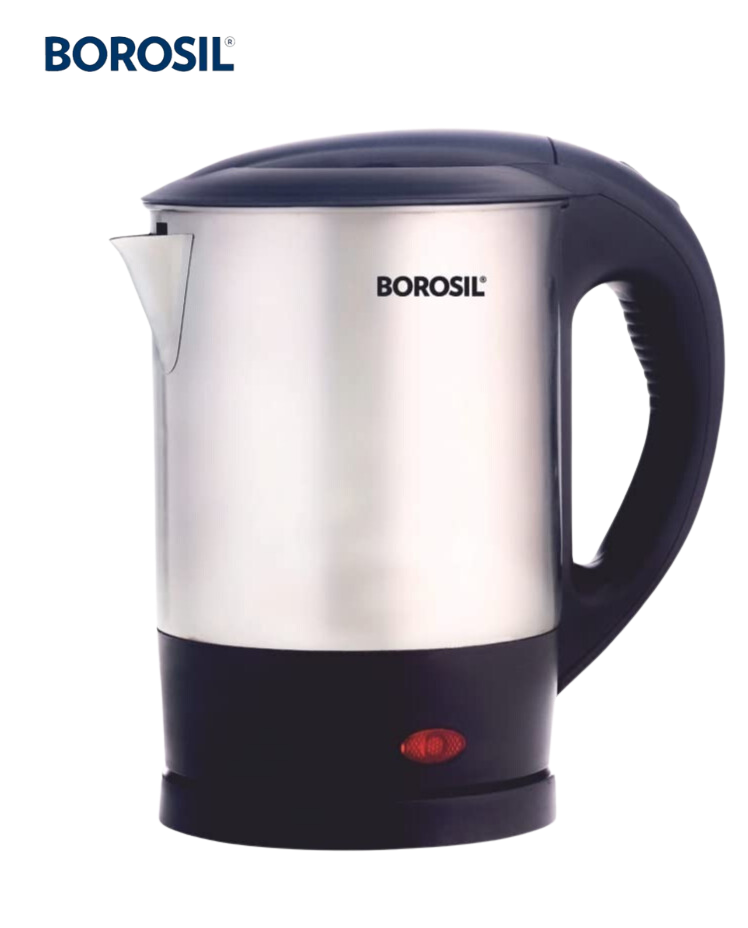 Borosil Eva Ltr Electric Kettle, Stainless Steel Inner Body
