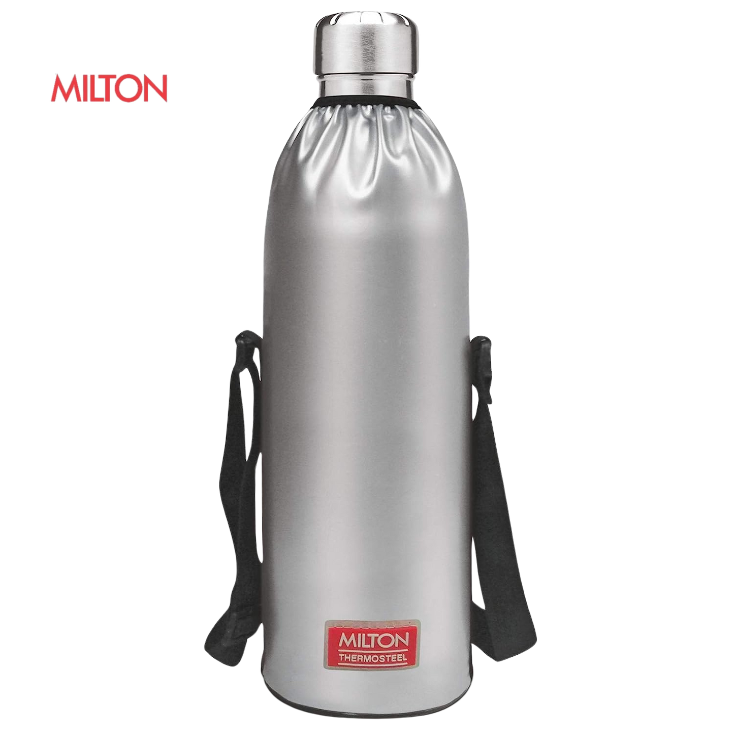 Milton Duo DLX 1500 Thermosteel 24 Hours Hot and Cold Water Bottle with Bag, 1 Piece, 1.5 Litre, Silver | Leak Proof - Premium Hot & Cold Steel Vacuum Bottles from Milton - Just Rs. 1619! Shop now at Surana Sons