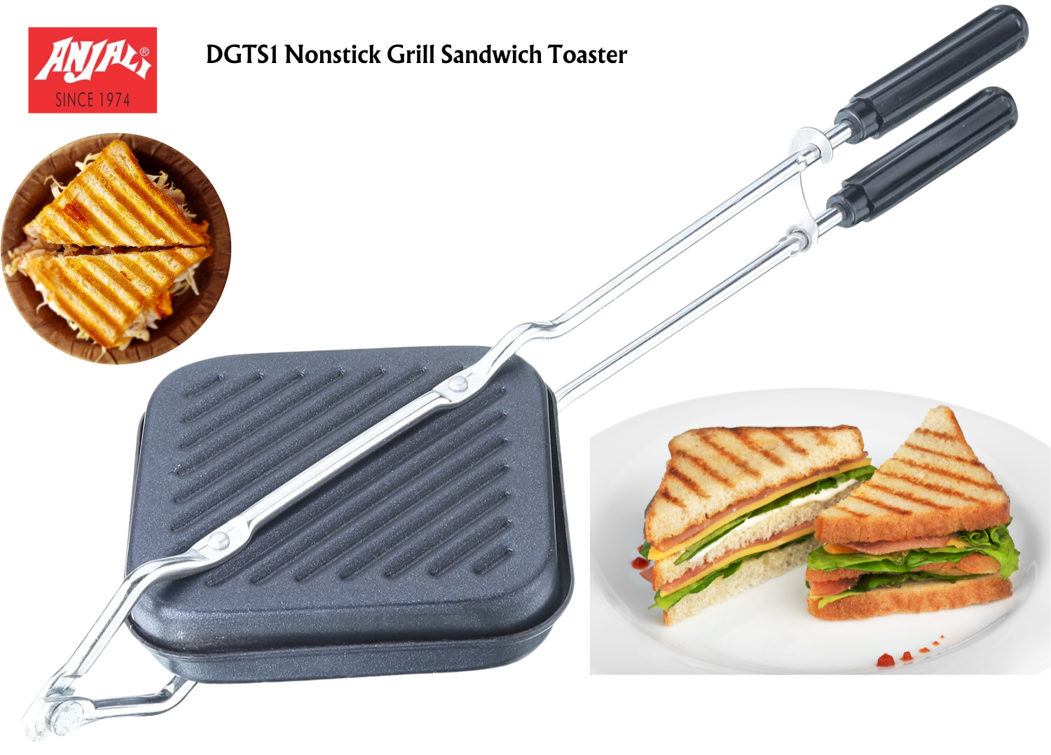 ANJALI DGTS1 Nonstick Grill Sandwich Toaster – Surana Sons