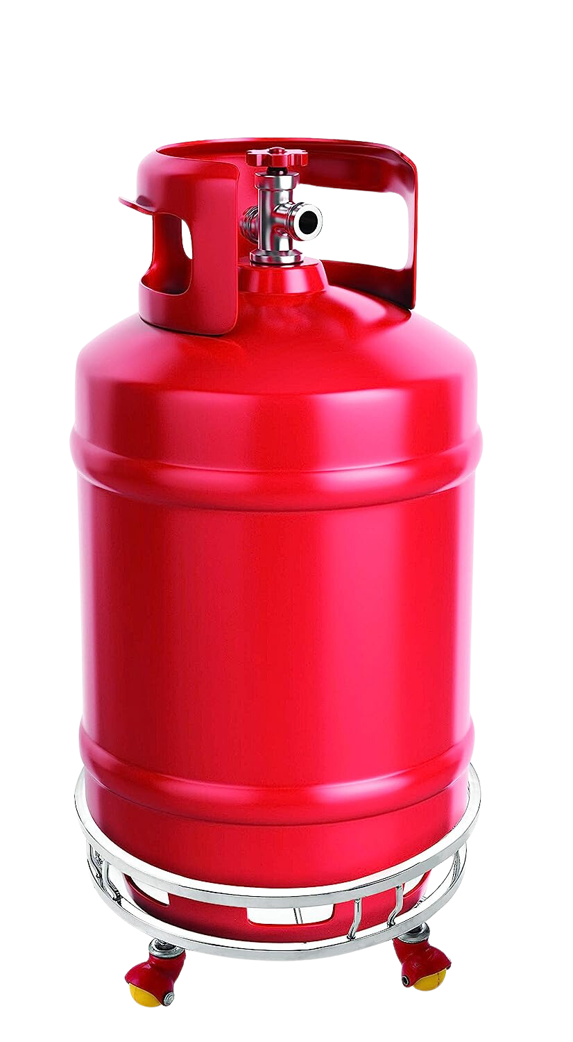 Priya Stainless Steel Gas Cylinder Trolley with Wheels - Premium Cylinder trolly from Priya - Just Rs. 1275! Shop now at Surana Sons