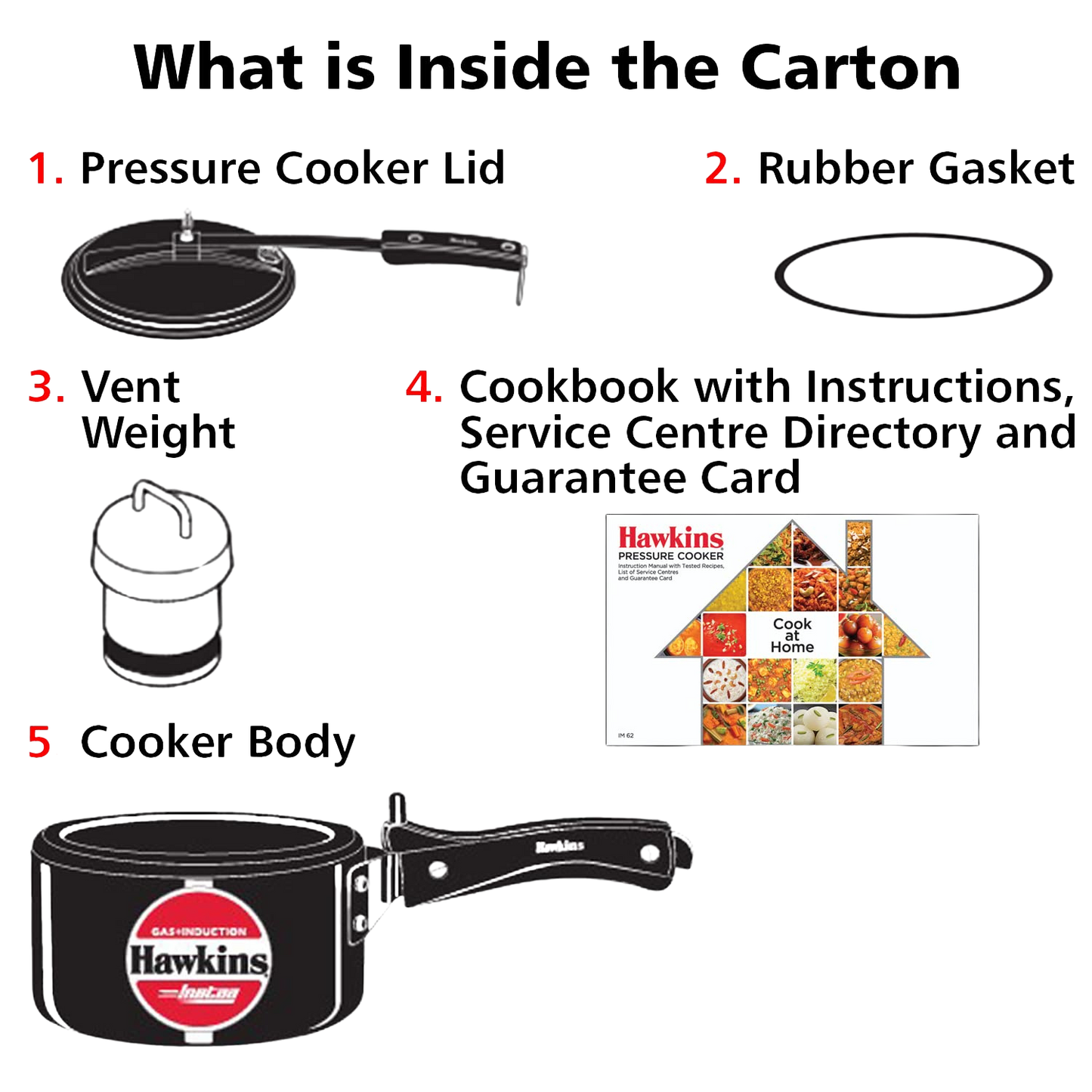 HAWKINS Instaa Pressure Cooker, Induction Base Inner Lid Cooker | Hard Anodised Cooker | Black - Premium hard anodised pressure cooker from Hawkins - Just Rs. 1575! Shop now at Surana Sons