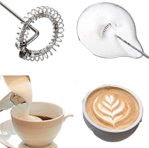 Stainless Steel Mini Battery Operated Hand Blender for Coffee | Egg Beater | Cappuccino | Lassi - Premium Beater from Generic - Just Rs. 225! Shop now at Surana Sons