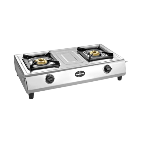Sunflame EXCEL COOK 2 Burner Gas Stove Stainless Steel Body