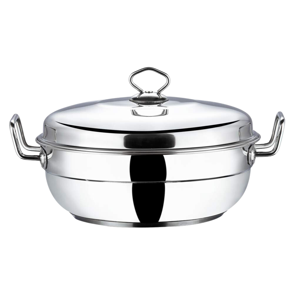 Vinod Stainless Steel 7 pcs Deluxe Multi Kadai (Induction Friendly) with Stainless Steel lid, 2 idli Plates, 2 dhokla Plates, 1 patra Plate and 1 Mini idli Plate - Premium multikadhai from vinod - Just Rs. 2699! Shop now at Surana Sons