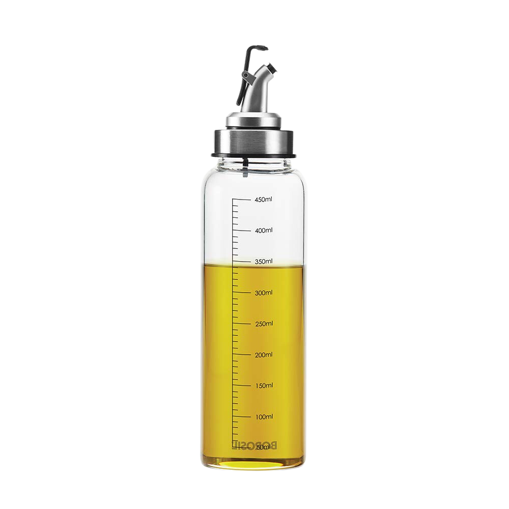 Borosil Transparent Borosilicate Glass Oil Dispenser | Light Weight | With Calibration Marks | Flame Proof, Drip Free Nozzle - Premium Oil Dispenser from borosil - Just Rs. 562! Shop now at Surana Sons