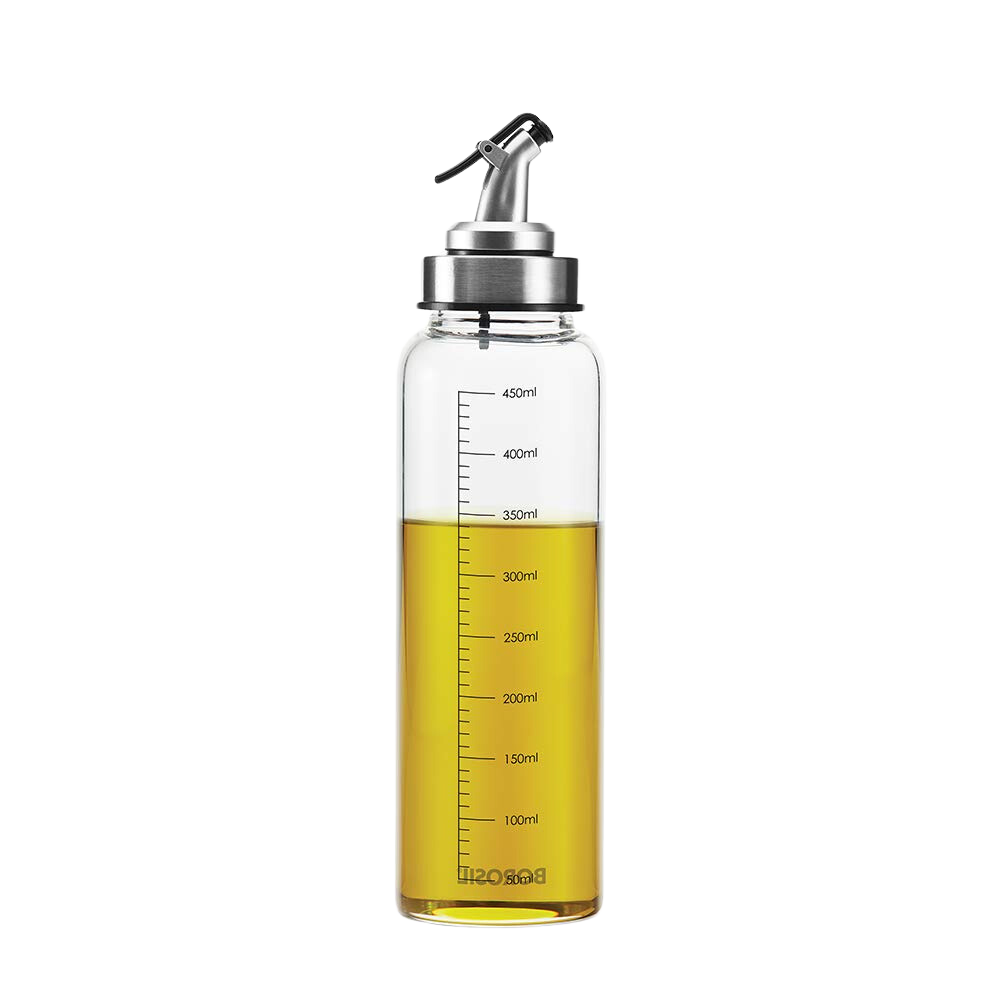 Borosil Transparent Borosilicate Glass Oil Dispenser | Light Weight | With Calibration Marks | Flame Proof, Drip Free Nozzle - Premium Oil Dispenser from borosil - Just Rs. 562! Shop now at Surana Sons