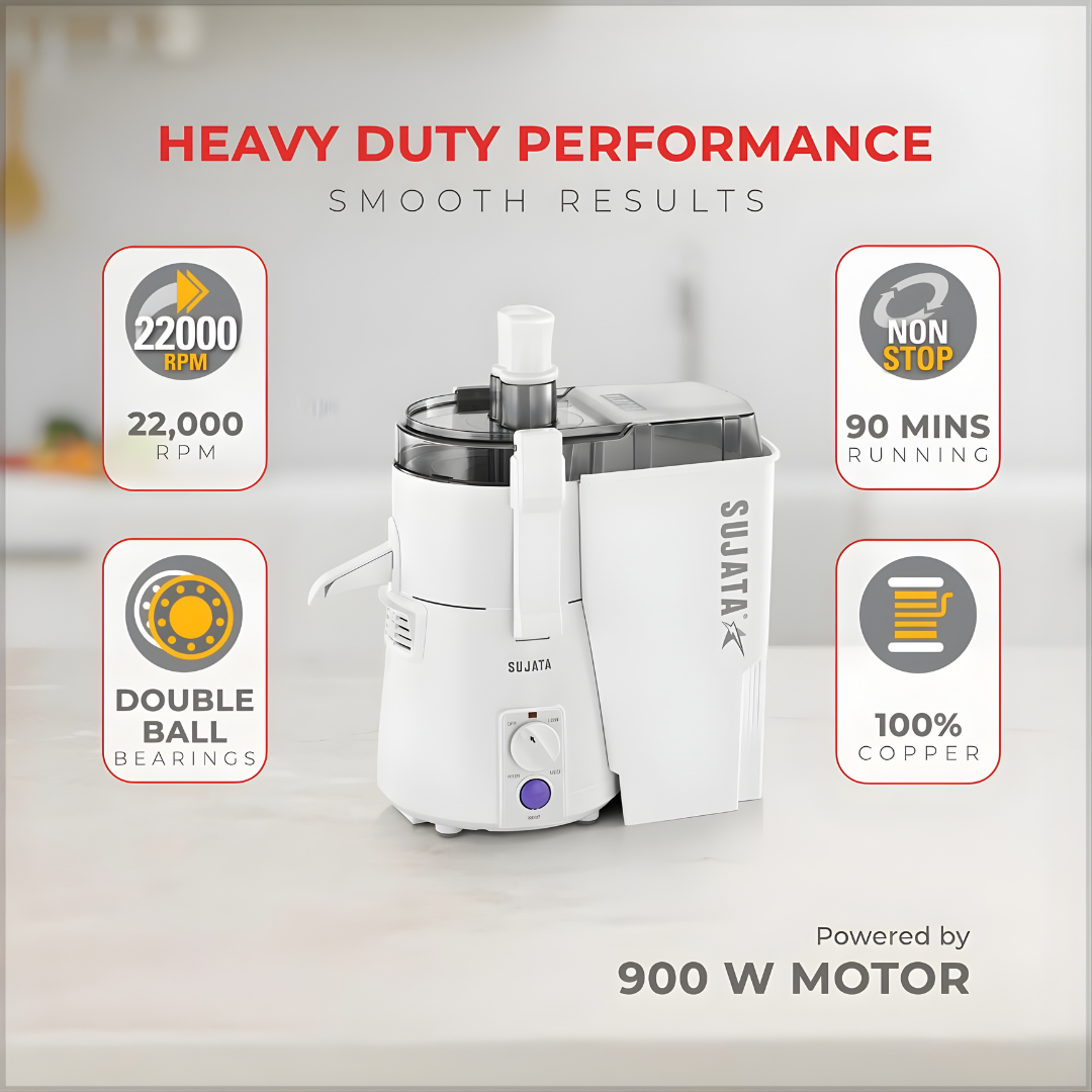 SUJATA Multimix | The 2-in-1 Mixer Grinder with Fresh Juice Maker | 900 W