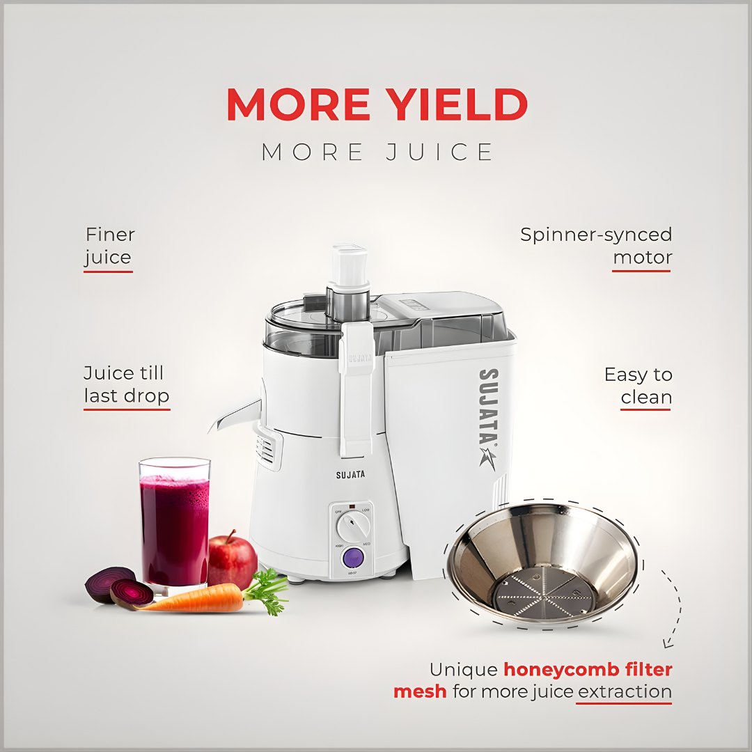Sujata Powermatic Plus | India's Best Juicer Mixer Grinder | 900 Watt | 2 Jar