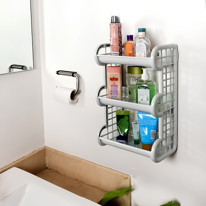 CELLO Tokyo 3 Layers Plastic Storage Shelf |Multipurpose Shelf | For Home, Office, Showroom, Shops | Attractive Colours