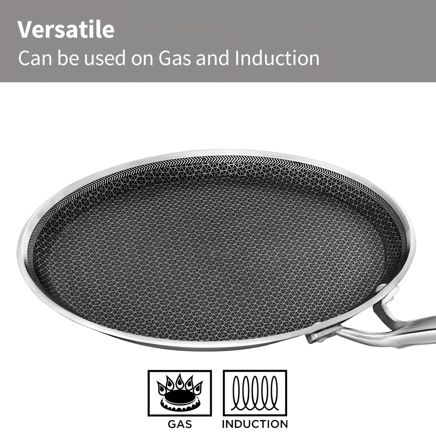 HAWKINS Induction Compatible Pro SS Tri-ply Shielded Nonstick Flat Tava 26 cm (PSNFT26)