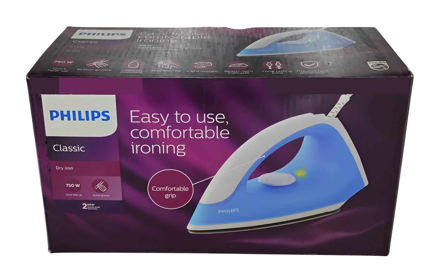 PHILIPS Classic Dry iron GC090/20 | 750 W