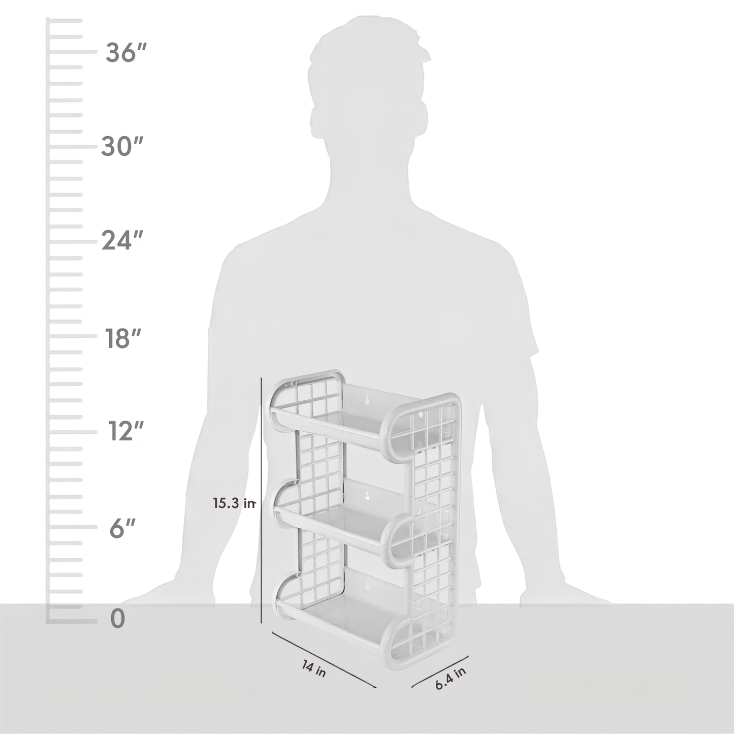 CELLO Tokyo 3 Layers Plastic Storage Shelf |Multipurpose Shelf | For Home, Office, Showroom, Shops | Attractive Colours