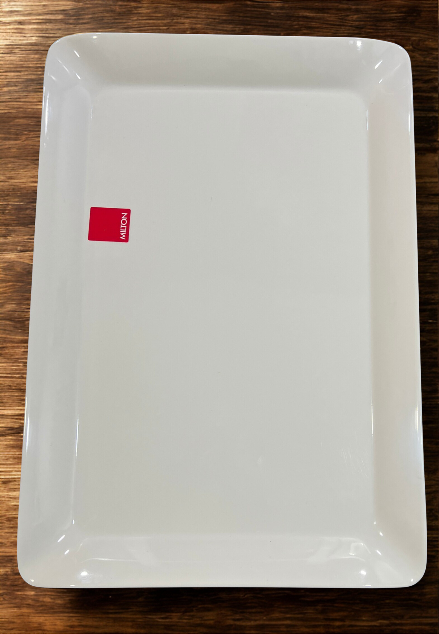 MILTON Splender Melamine Serving Tray XXL (Glossy White) m| Break Resistant | Premium