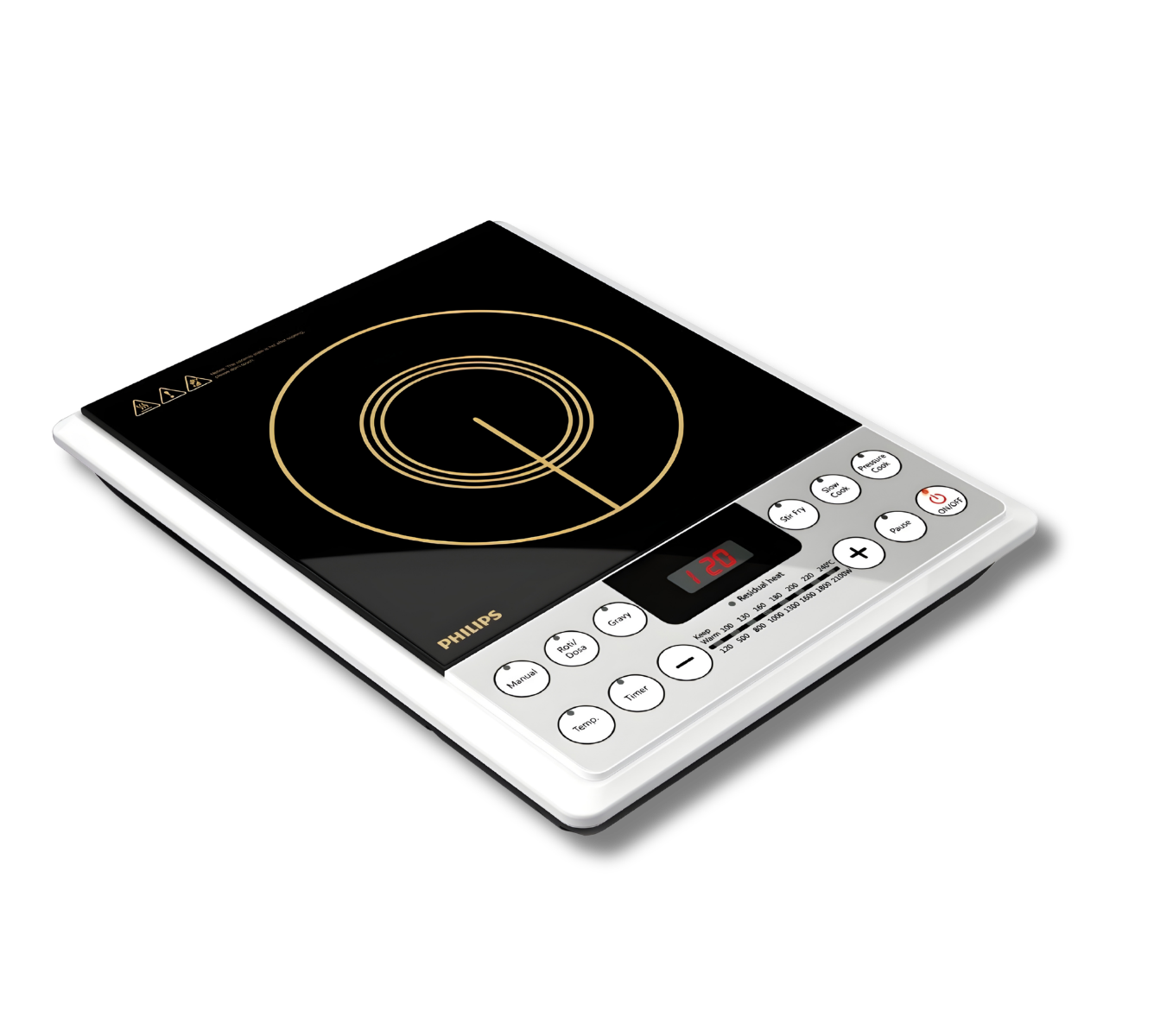 Philips HD4929/01 | 2100-Watt Induction Cooker (Black) | 5 Preset Menus