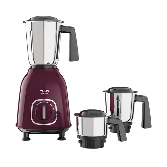 MILTON Neom Mixer Grinder | 550 Watt | 3 Jar