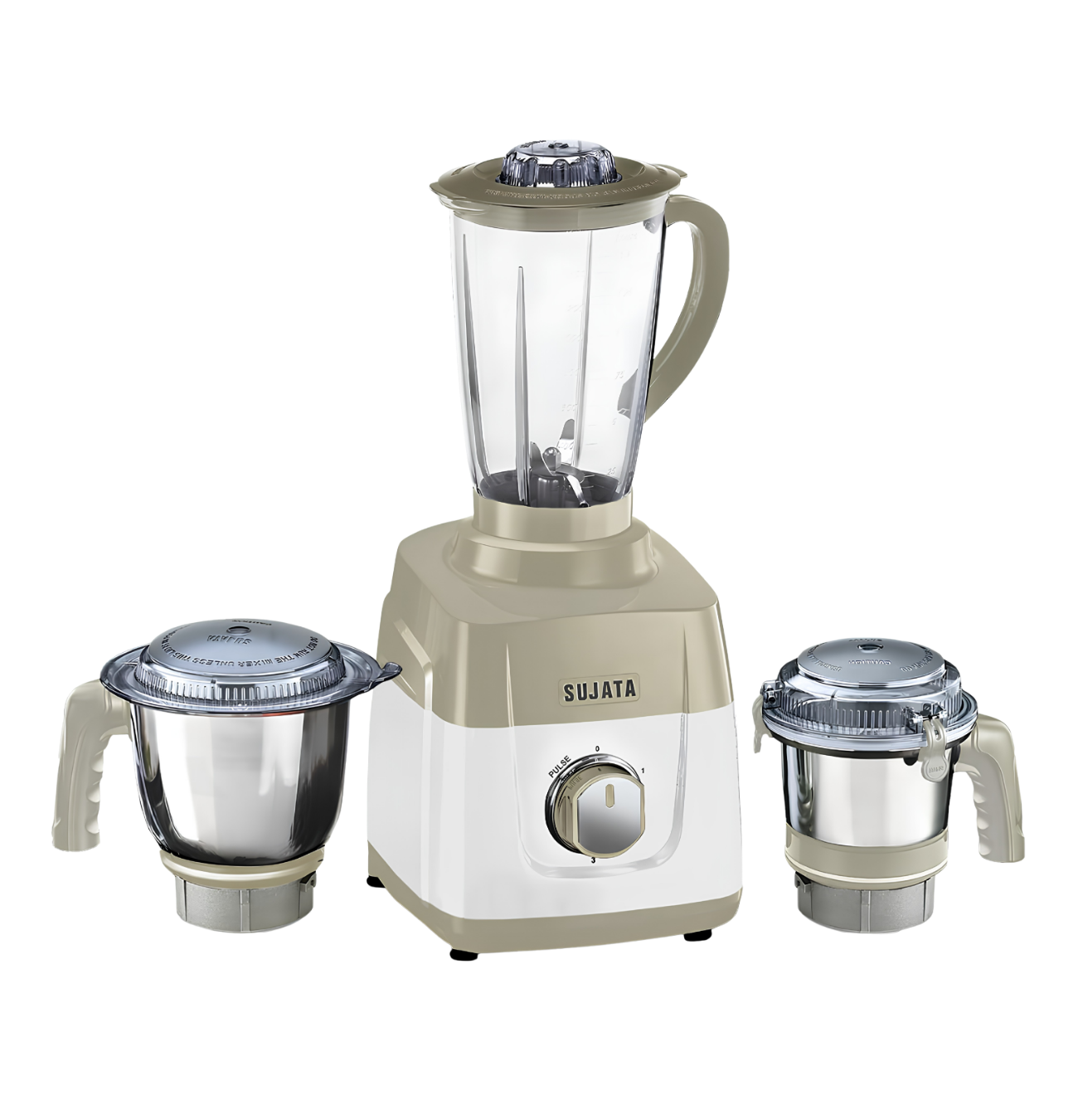 SUJATA 1000 Watt Mixer Grinder, Black | New MG01 | 3 Jar